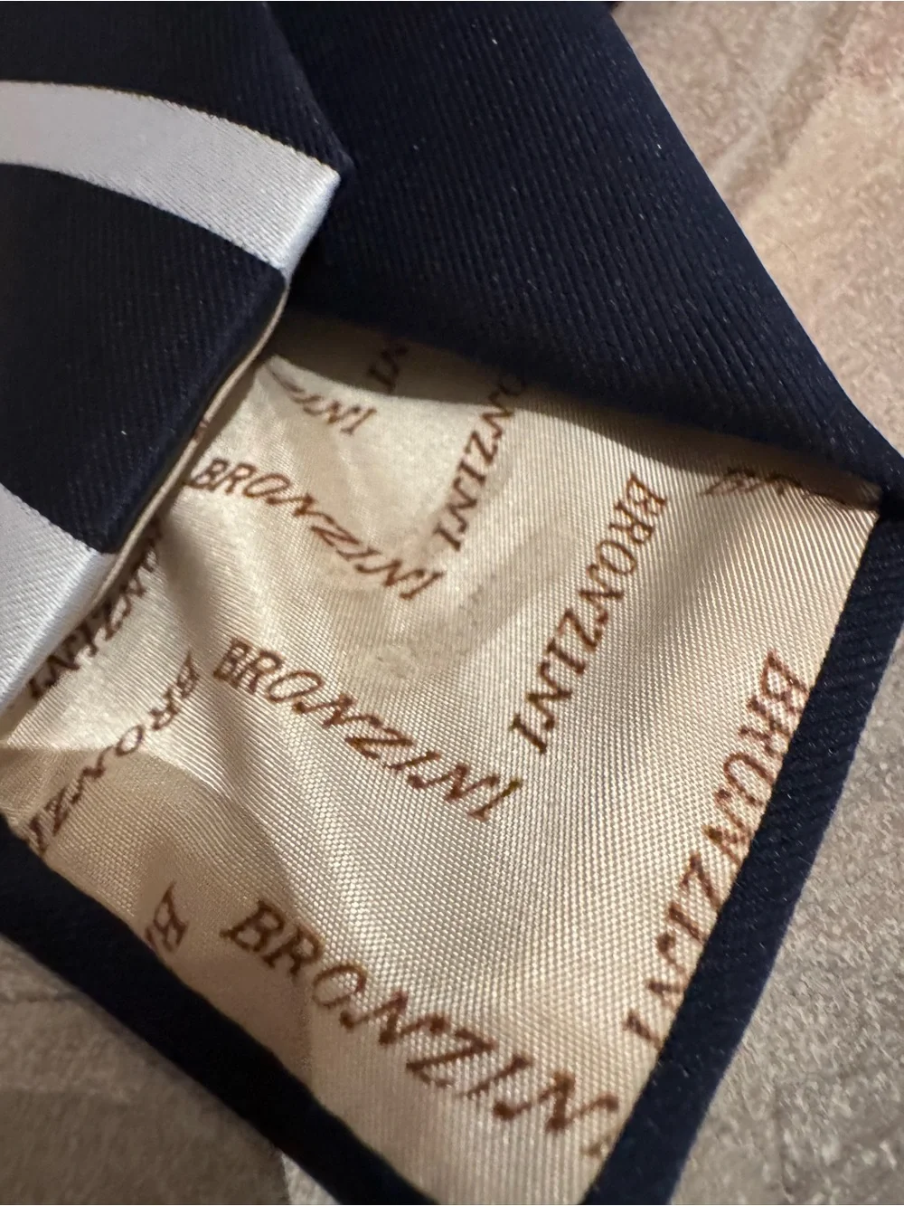 Bronzini refined navy